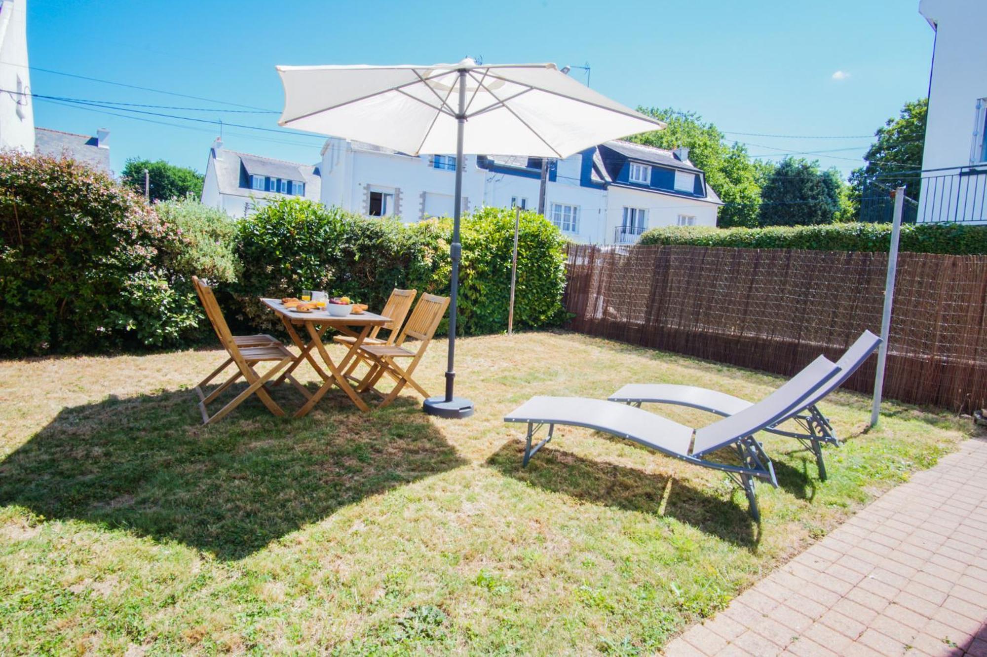 -Le Sentier- Elegant T3 Avec Jardin Proche Mer 孔卡尔诺 外观 照片