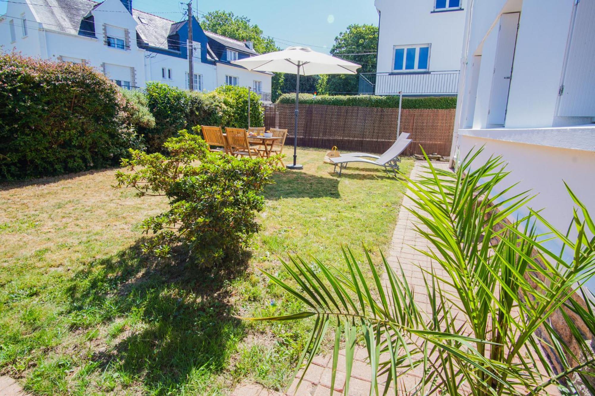 -Le Sentier- Elegant T3 Avec Jardin Proche Mer 孔卡尔诺 外观 照片